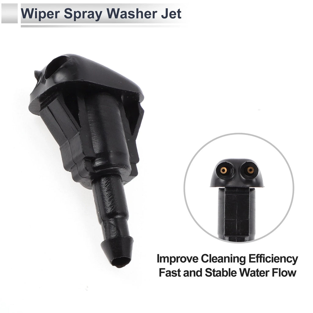 Washer Nozzle Set of 6 w/ Hose Connector for Toyota (No. 85381AA010)