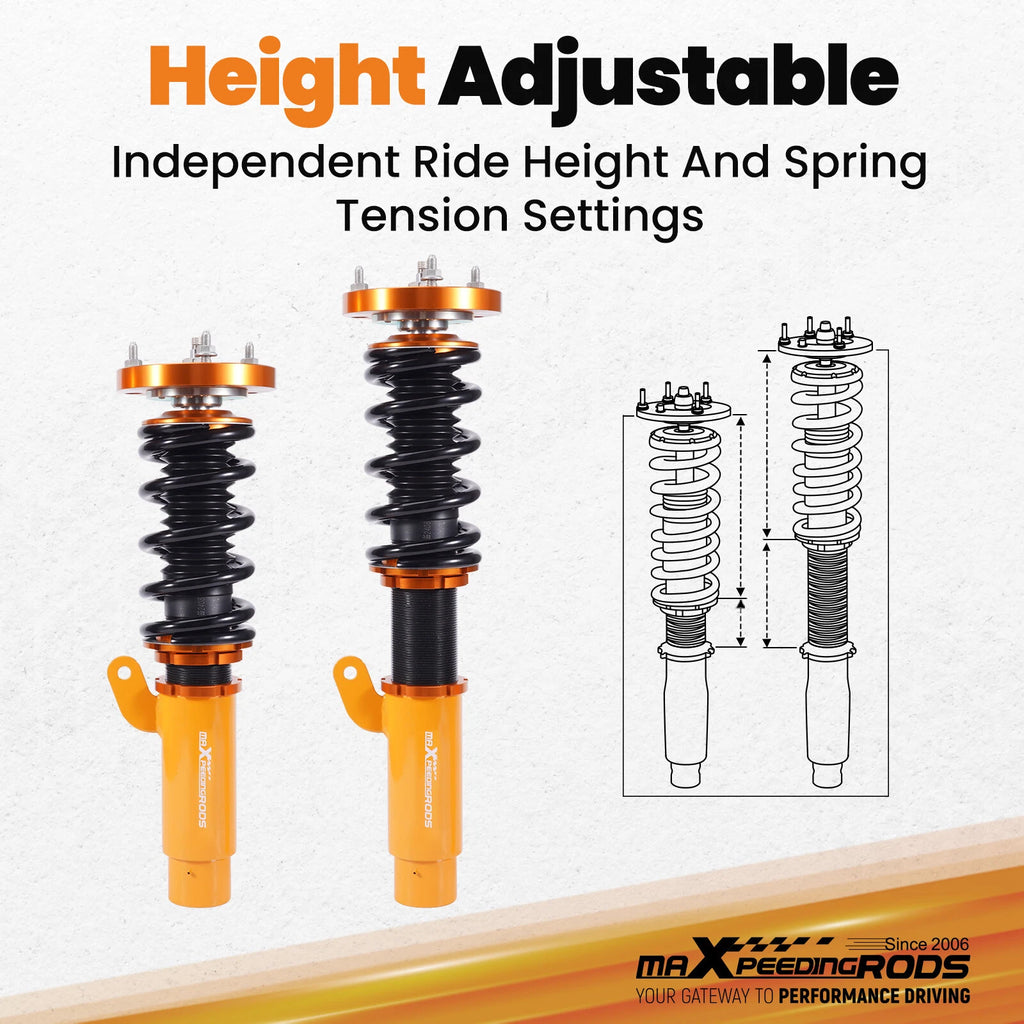 Adjustable Coilovers for BMW E46 320i 325i (2001-2005)