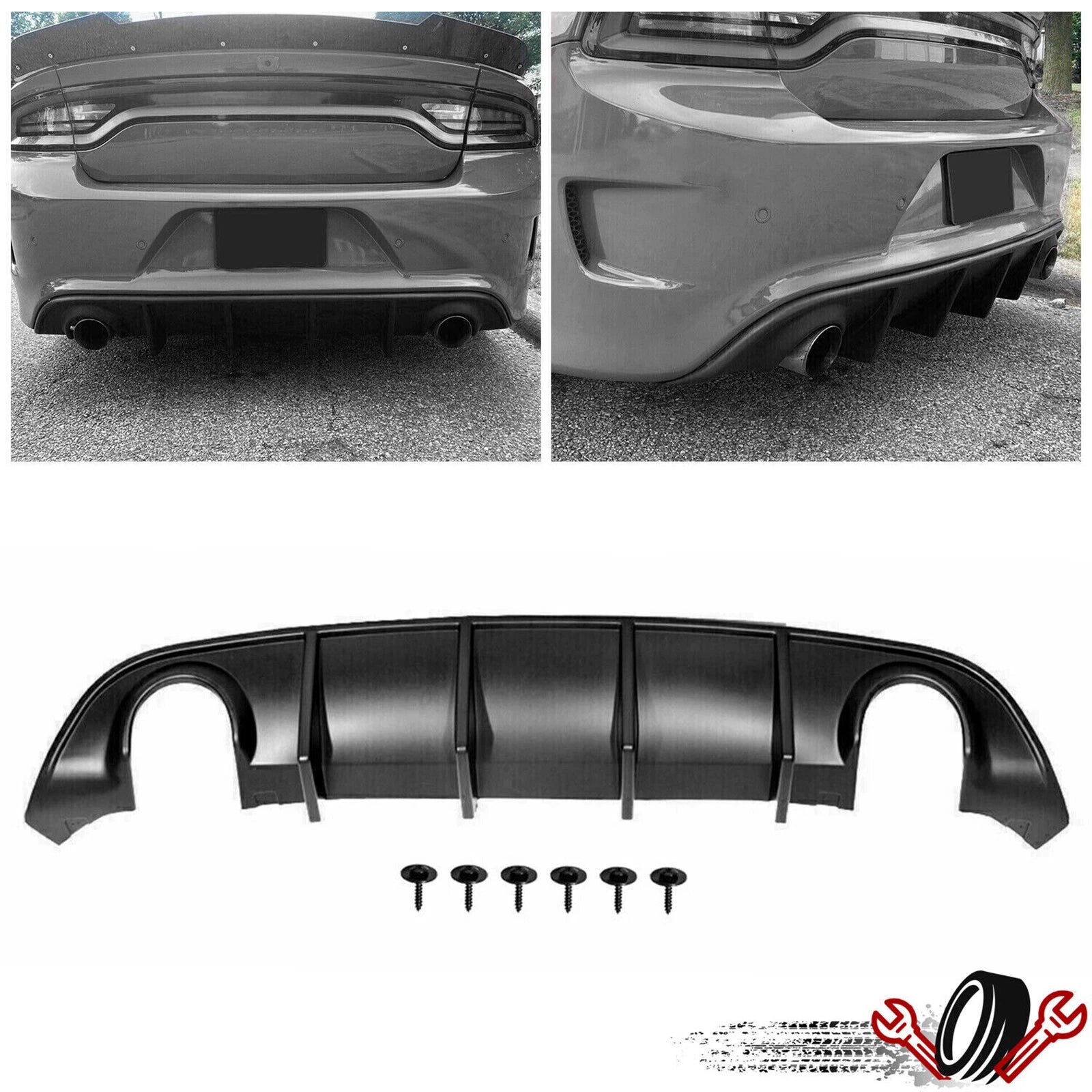 Rear Diffuser Bumper Lip for Dodge Charger SRT (2015–2023)