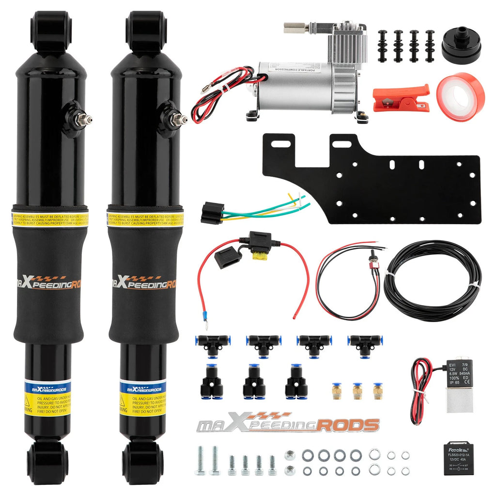 Rear Air Ride Suspension Kit for Harley Touring Street Glide (1994–2022)