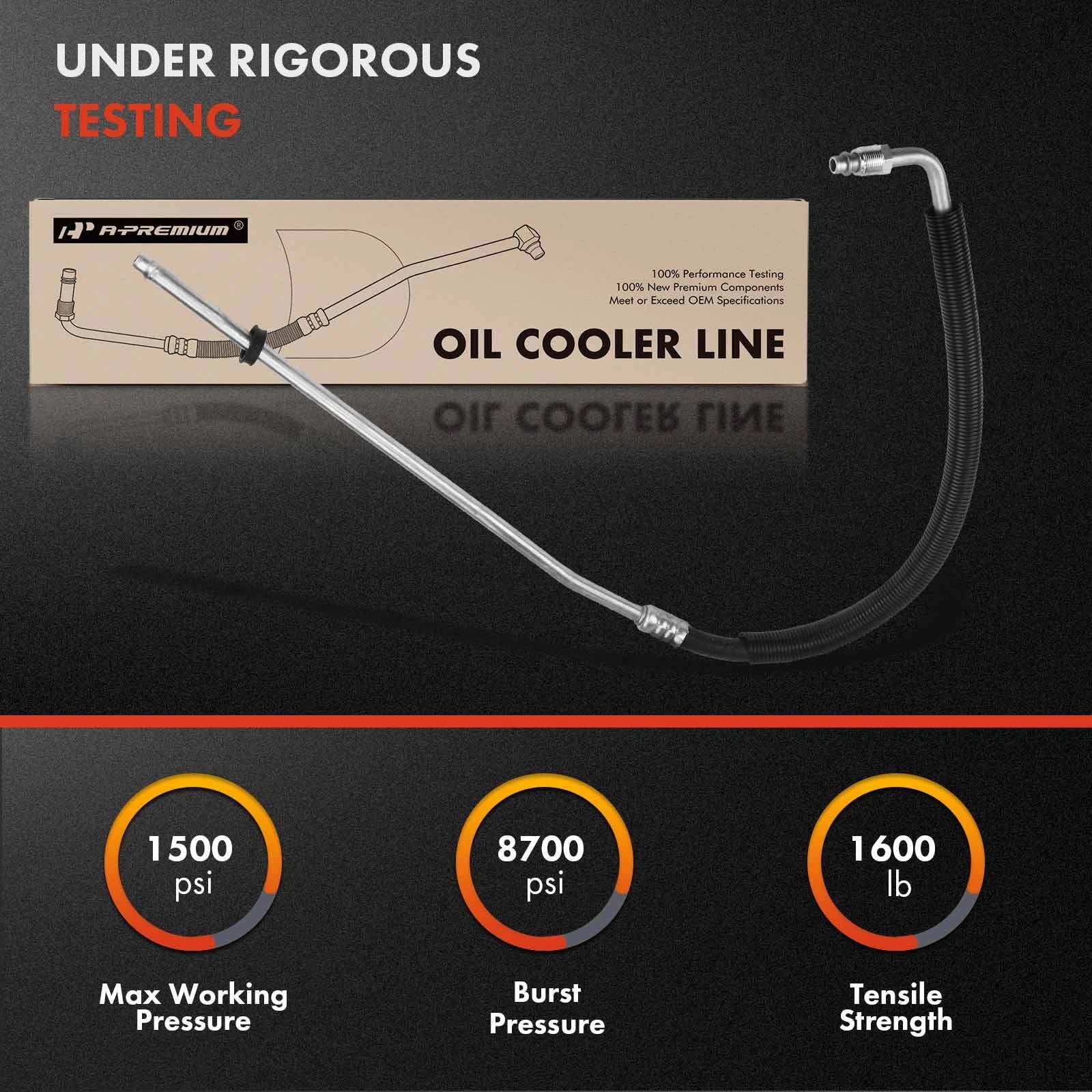 Inlet Lower Oil Cooler Line for Chevy GMC C1500 C2500 (1996–1999)