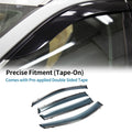 Set of 4 Window Deflectors for Toyota RAV4 (2013–2018) Black Vent Visors