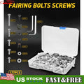 Complete Fairing Kit Bolt Set for Yamaha Honda Kawasaki (Fits Various Models)