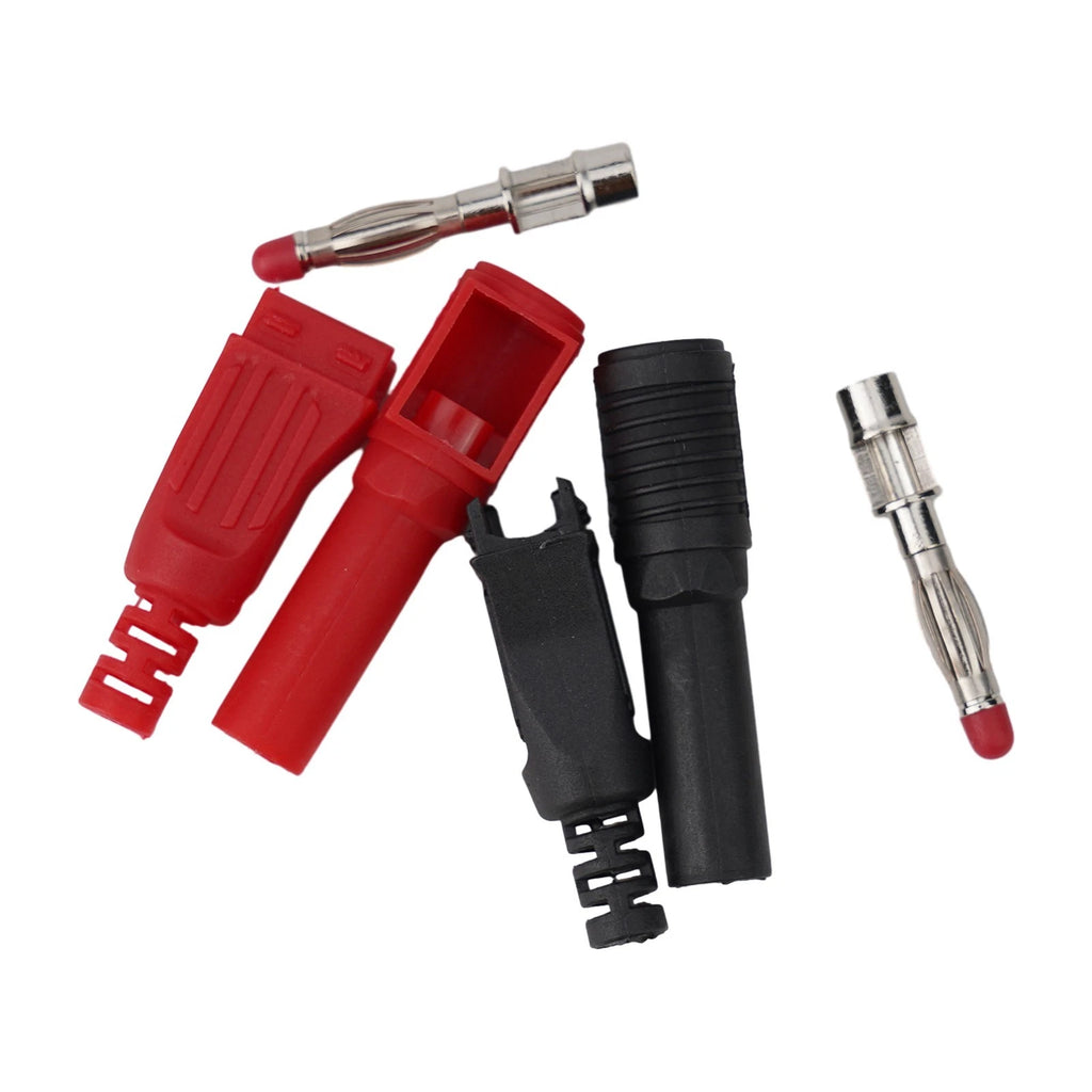4mm Male Right Angle Insulated Wire Connector for DIY Projects
