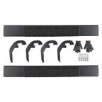 Set of 2 Black 6" Side Step Boards for Chevrolet Silverado GMC Sierra HD (2019–2025)