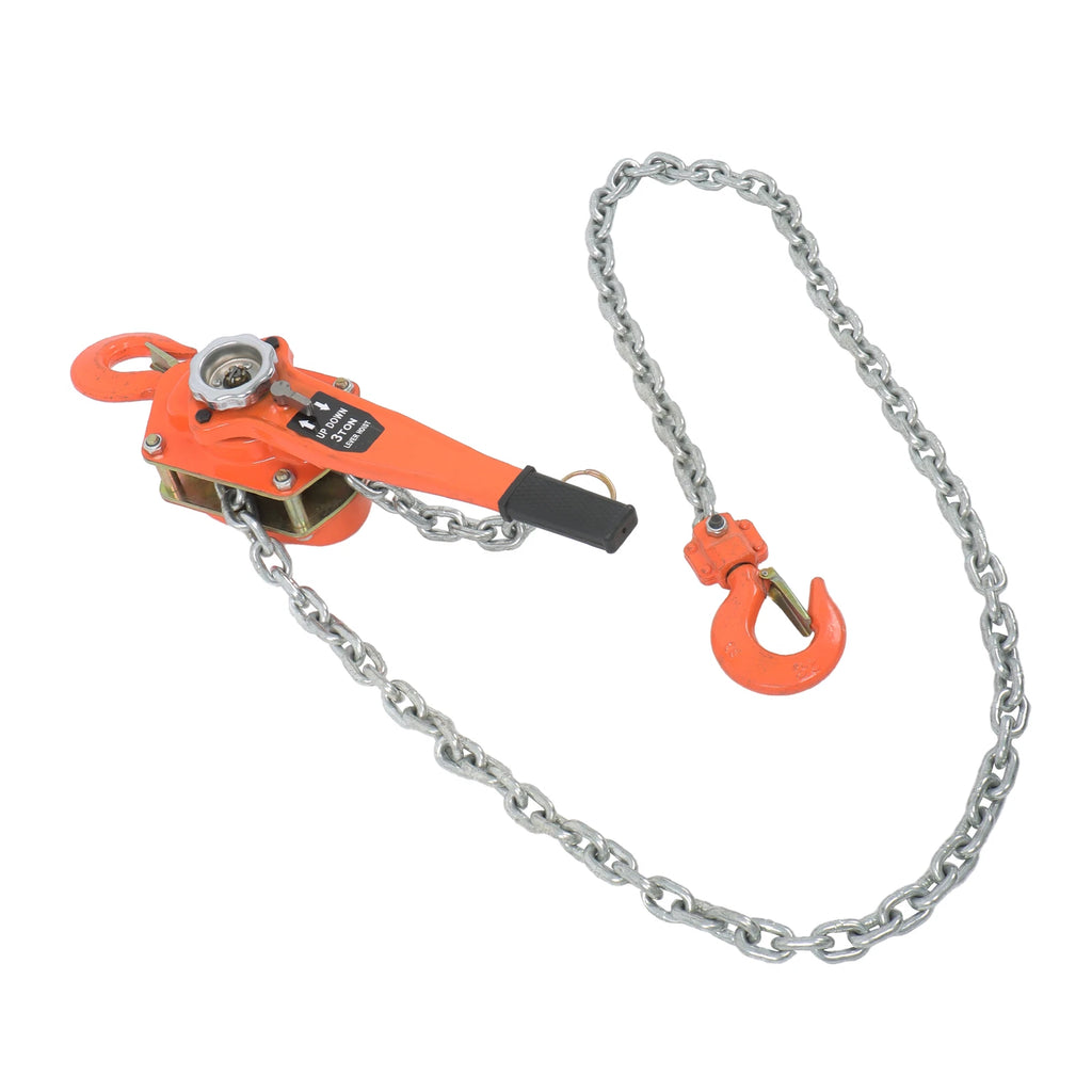 6600lb Lever Block Chain Hoist for Lifting (10ft)