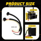 Set of 2 Headlight Bulb Extension Connectors for H4 9003 (12V)