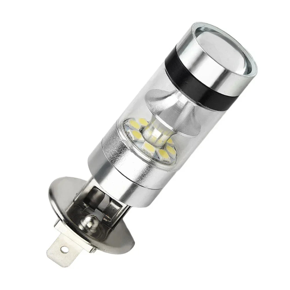 2x H1 6000K 100W LED ICEBERG White 20-SMD Projector Fog DRL Light Bulb