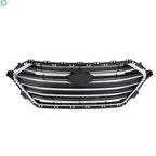 Front Bumper Grille for Hyundai Elantra (2017–2018) Chrome Trim