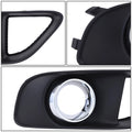 Fog Light Bezel for Chrysler 300 (2012–2014) Right Side Smooth Black