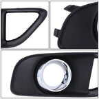 Fog Light Bezel for Chrysler 300 (2012–2014) Right Side Smooth Black