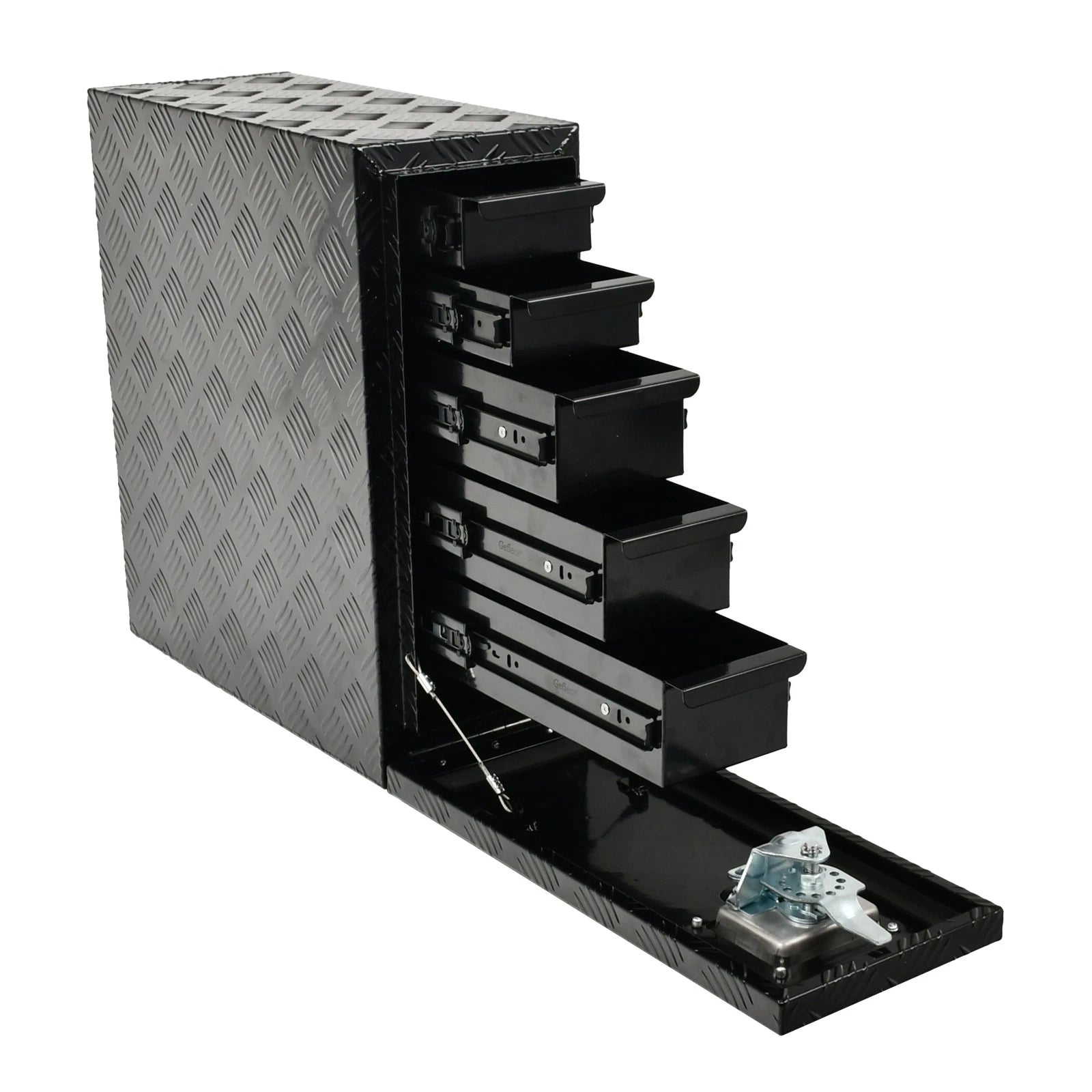 18 Inch Heavy Wall Aluminum Tool Box for Truck Bed with 5 Drawers
