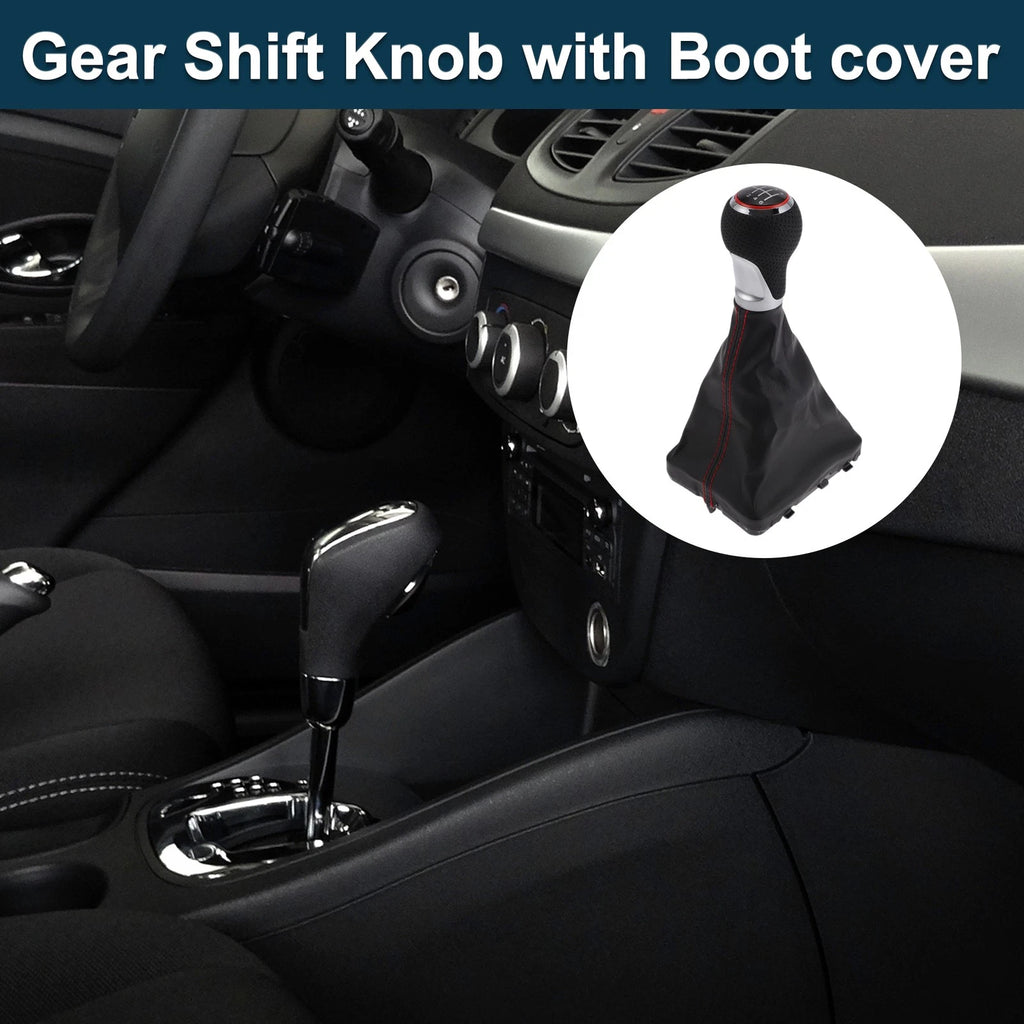 6 Speed Gear Shift Knob w/ Cover No. 4F0863278 for Audi A6 (2005–2011)