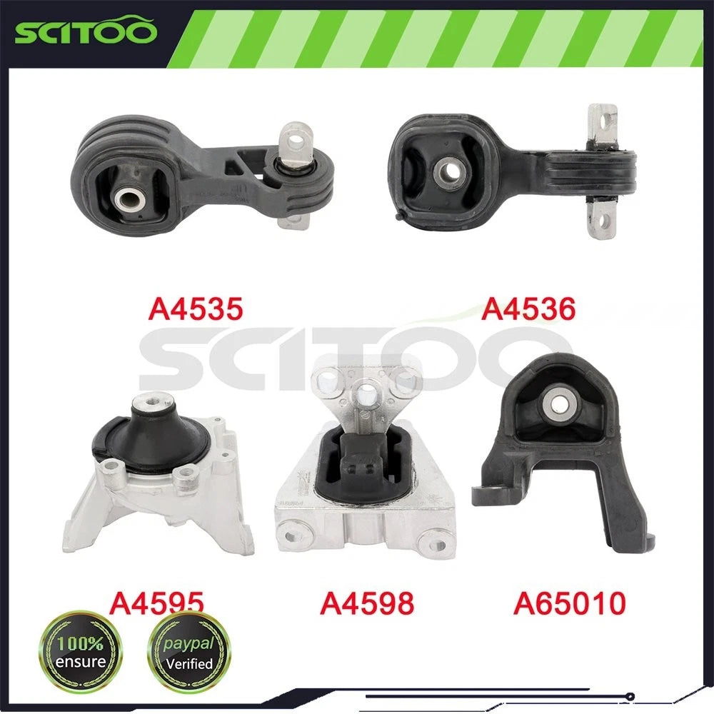 Set of 5 Engine Motor & Transmission Mounts for Honda CR-V 2007–2011 2.4L