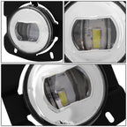 Chrome Housing LED Projector Fog Light Lamps Assembly for Kenworth T680 (2011–2022)