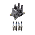 Denso Ignition Coil & Bosch Double Iridium Spark Plugs Kit for Ford Ranger (2006–2011)