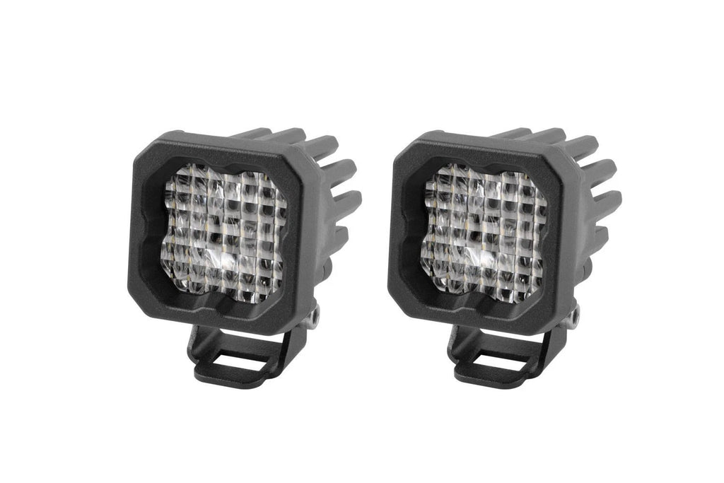 Diode Dynamics SSC1 Wide White Pro LED Pods with Red Backlight for Vehicles (2010–2025)