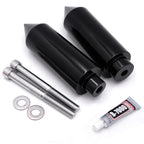 Black Extended Spike Frame Slider Crash Protector for Honda CBR 600 (1996–2007)