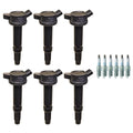 Set of 6 Ignition Coils & Spark Plugs for Ford Fusion, Mercury Milan (2006–2012)