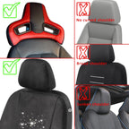 Set of 2 Car Seat Headrests for Make Model