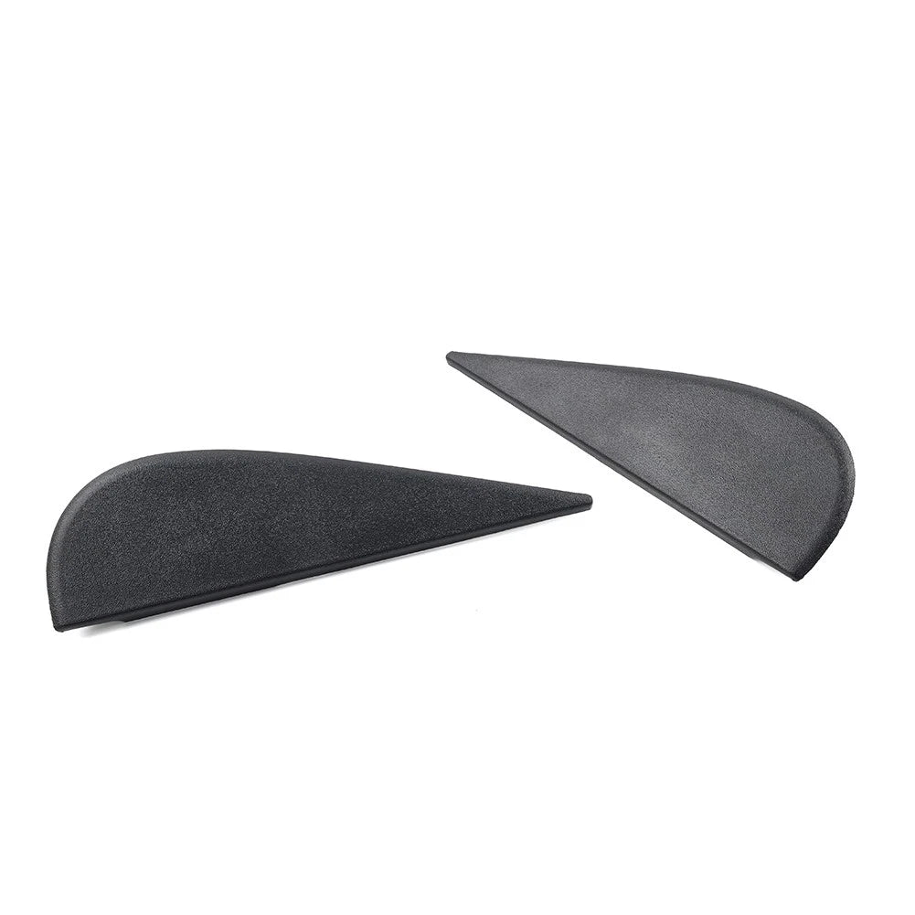 Set of 2 Door Side Mirror Triangle Flag Applique Black for Jeep Wrangler JK (2007–2018)