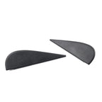 Set of 2 Door Side Mirror Triangle Flag Applique Black for Jeep Wrangler JK (2007–2018)