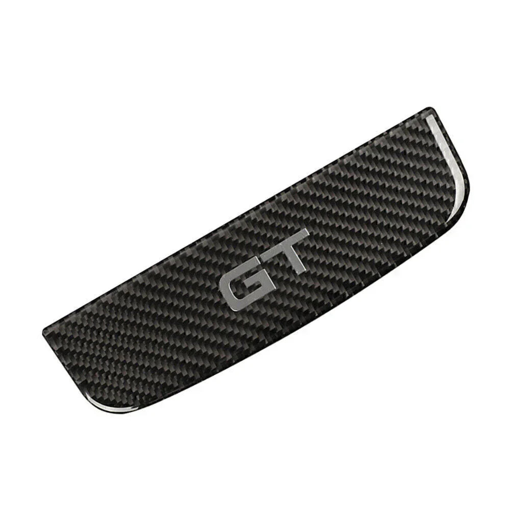 Carbon Fiber Interior Storage Box Trim Cover for Ford Mustang (2015-2019)