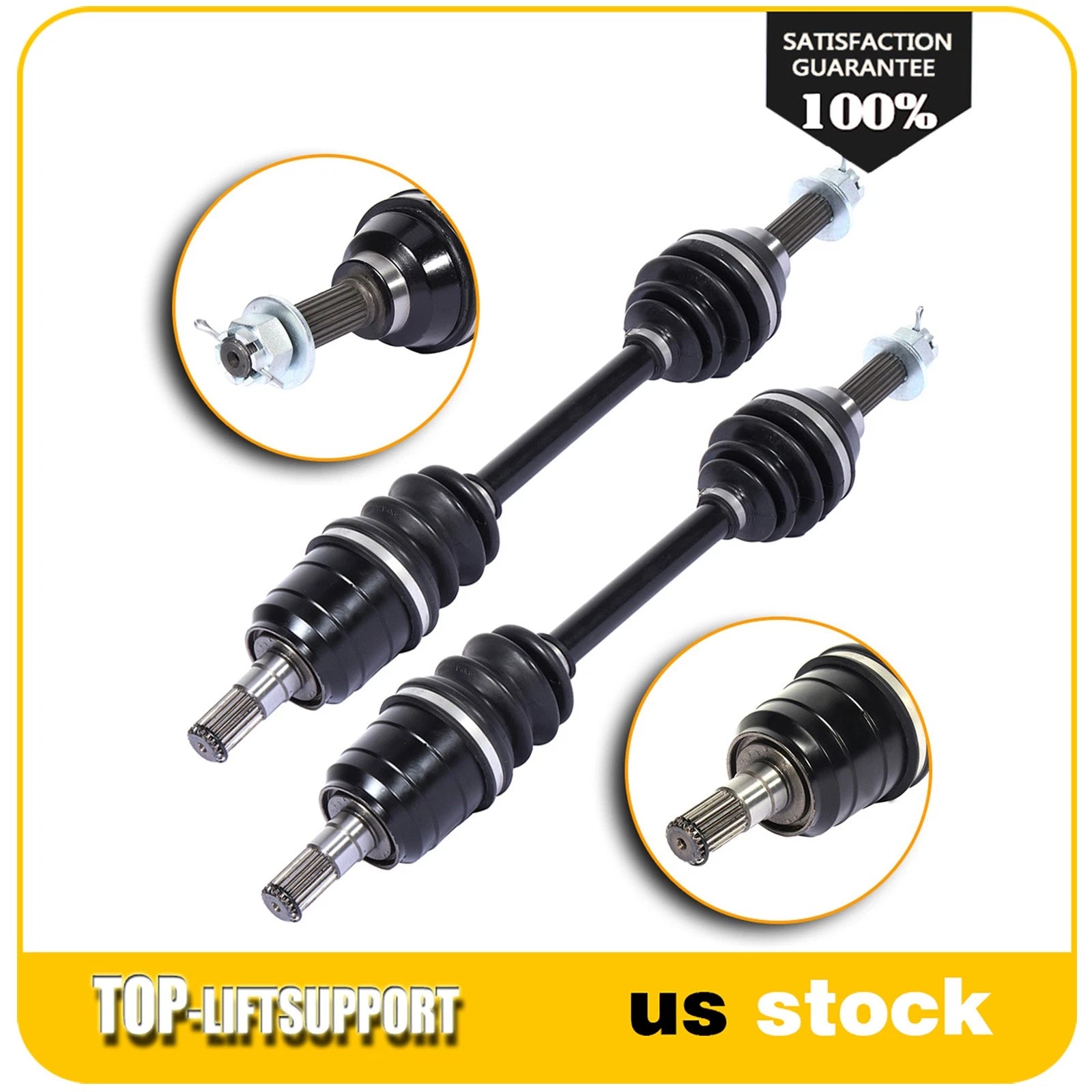 2X CV Axles for Suzuki King Quad 450 500 700 750 (2007–2015)