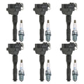 Set of 6 Ignition Coils & Spark Plugs for Audi A4 A6, BMW 320i 530i, Z3