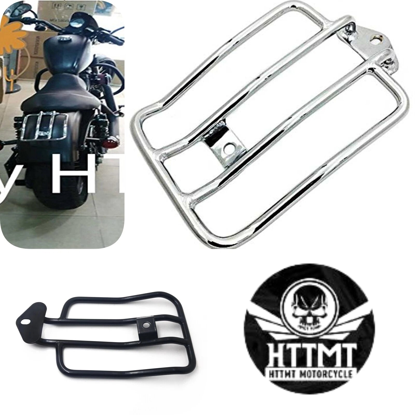 Luggage Rack for Harley Sportster XL 883 1200 (2004–2015) w/ Solo Seat