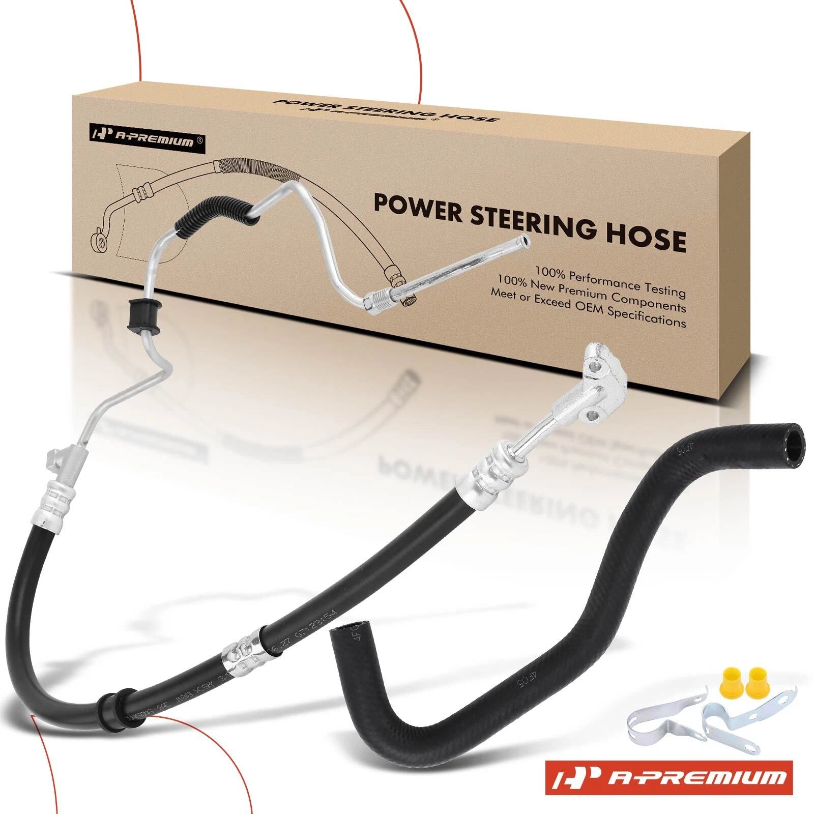 2X Power Steering Pressure & Reservoir Line Hose for Honda Pilot (2003–2008)
