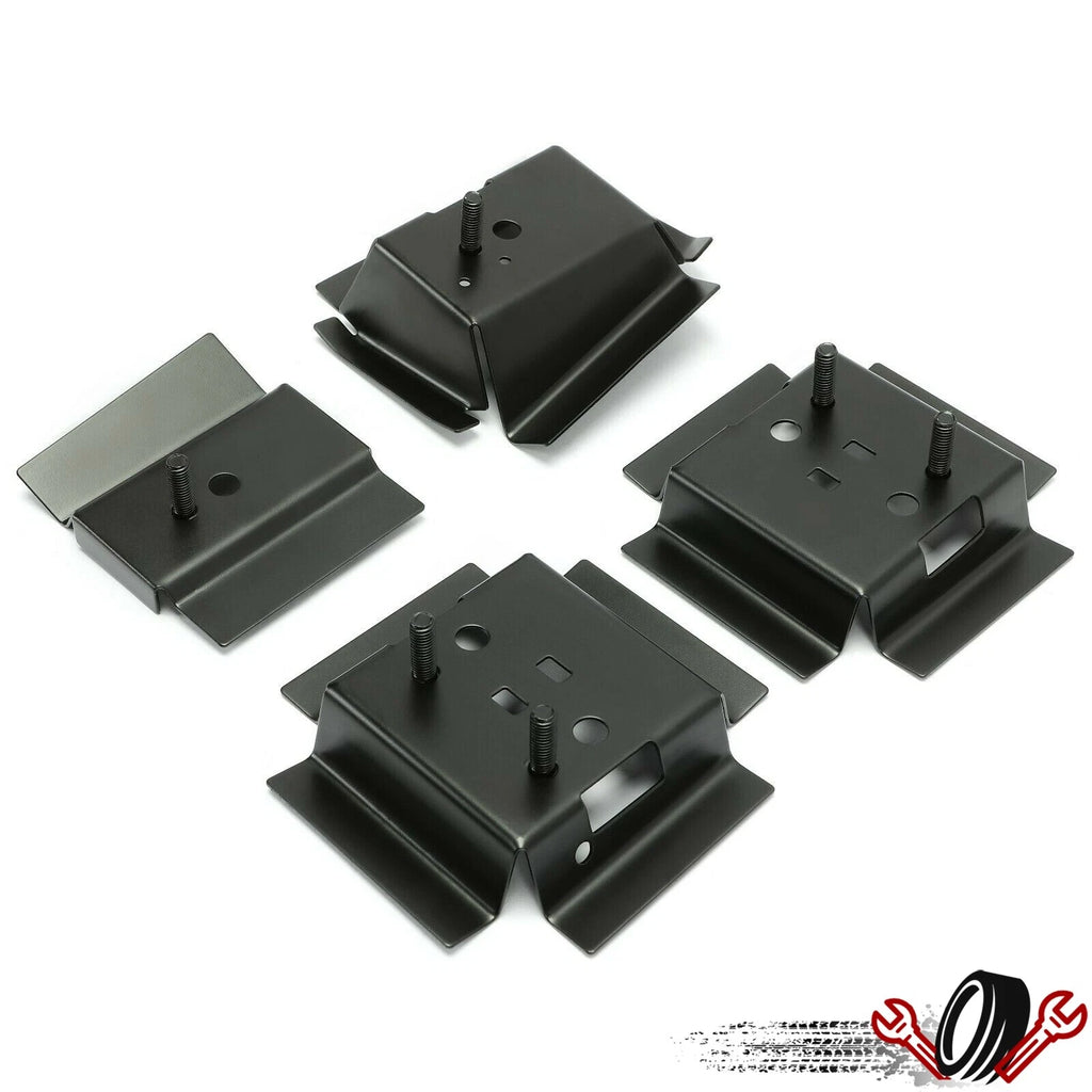 Set of 4 Bucket Seat Rail Mounting Brackets for G-Body Buick/Chevy (1978–1988)