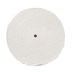 Set of 8 Spiral Sewn Cotton Buffing Wheels for Metal Polishing