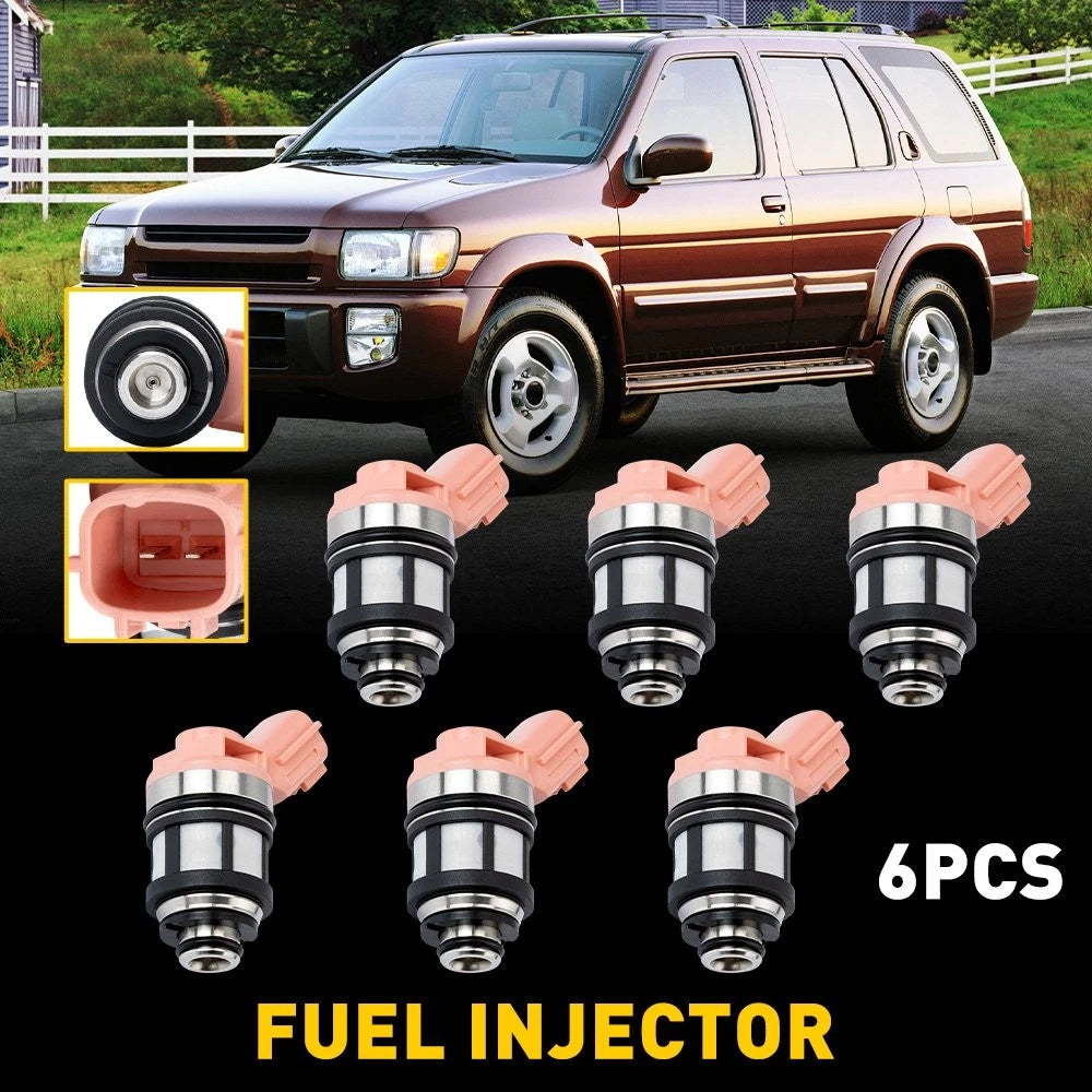 Set of 6 Fuel Injectors for Nissan Frontier Pathfinder Xterra (1996–2004)