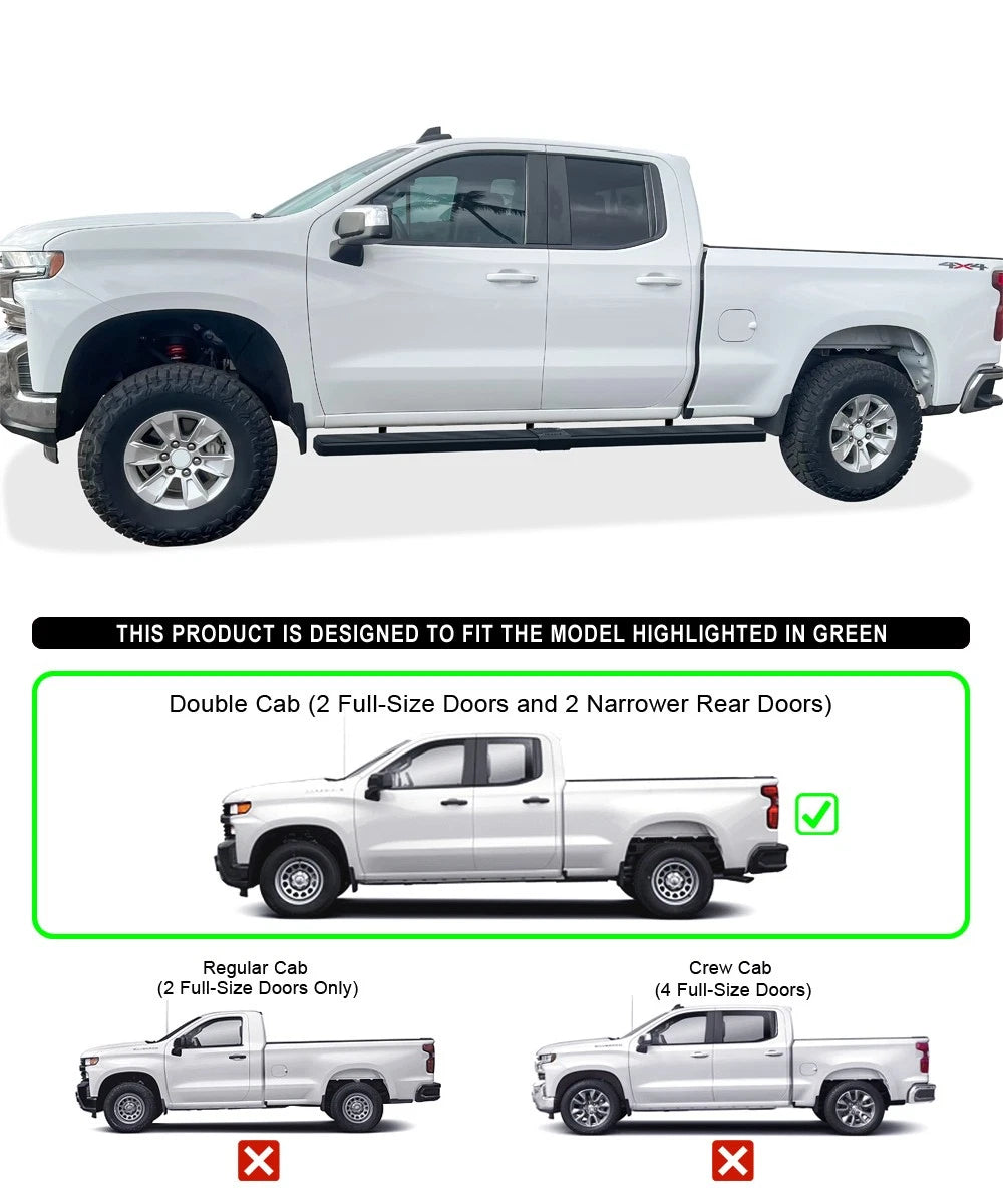Wheel to Wheel Bar for Silverado Sierra Double Cab 2019-2026 6.5ft Bed