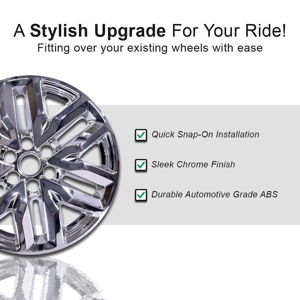 Wheel Skins Set 18 inch 6 Spoke Snap-On for GMC Acadia SLT (2017–2019)