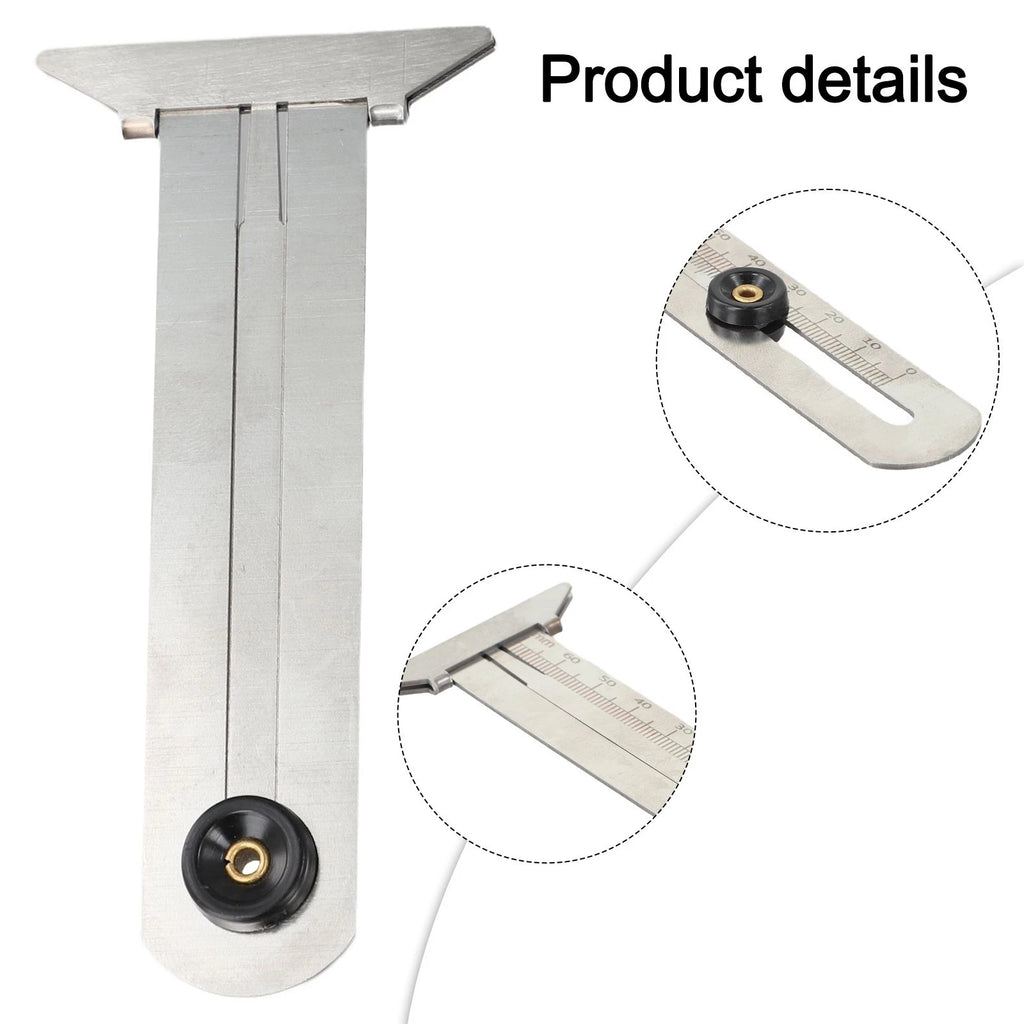 Tire Tread Depth Gauge for Universal Use (Forged Stainless Steel)