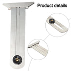 Tire Tread Depth Gauge for Universal Use (Forged Stainless Steel)
