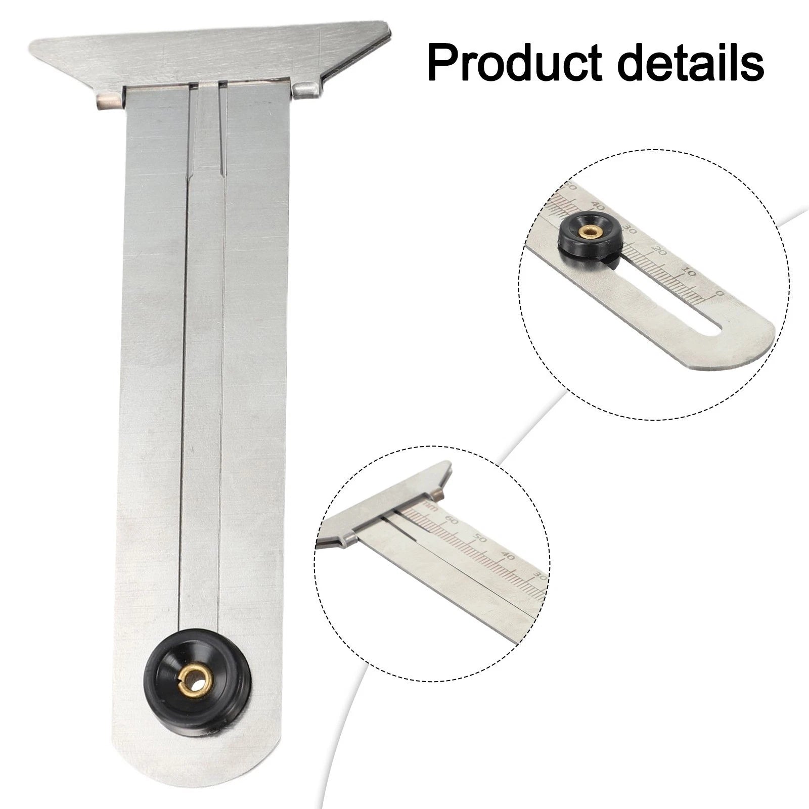 Tire Tread Depth Gauge for Universal Use (Forged Stainless Steel)