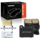 Rear Ceramic Brake Pads for Mercedes-Benz W123 W116 W126 (1976–1985)