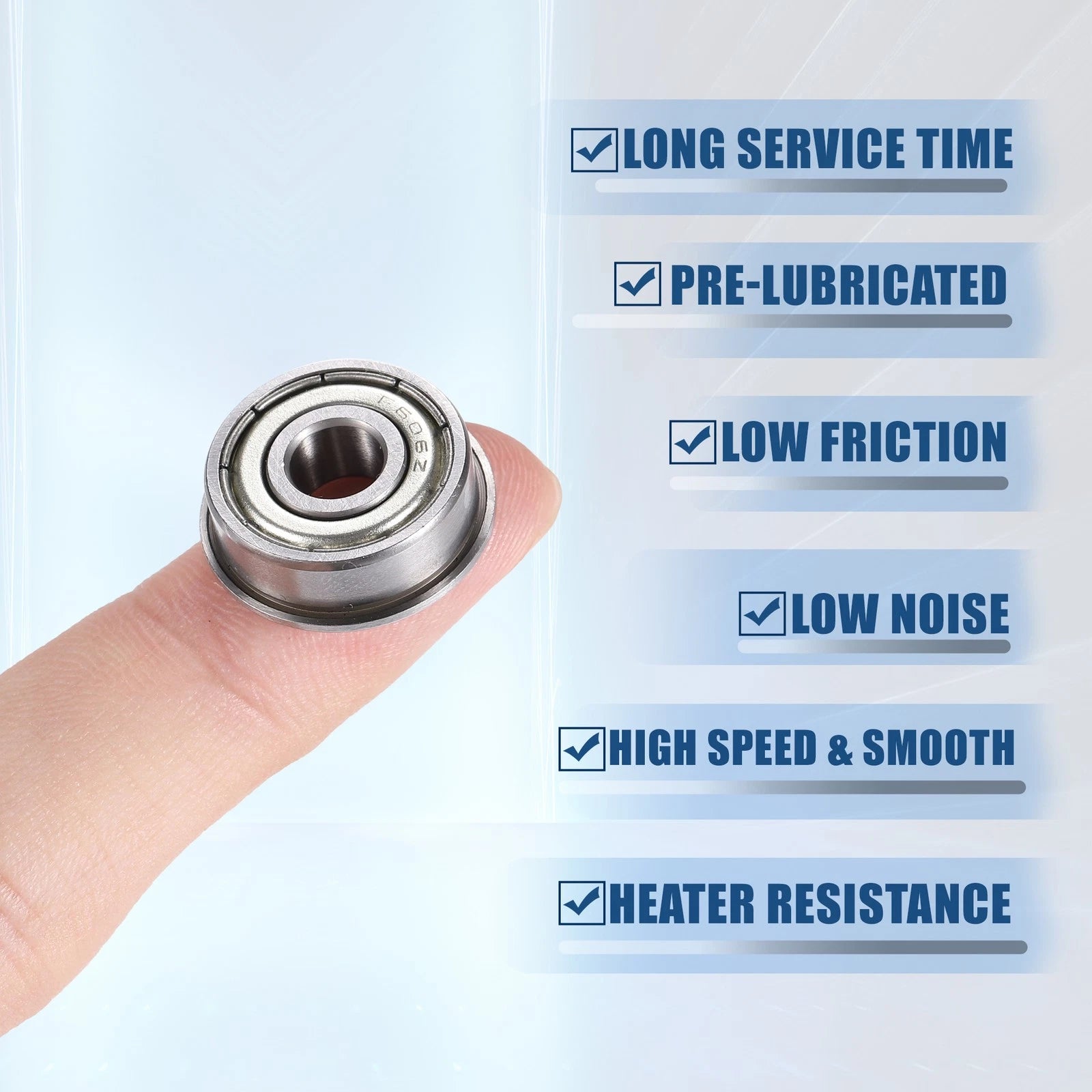 10pcs F606ZZ Deep Groove Ball Bearings for Various Models (6x17x6mm)