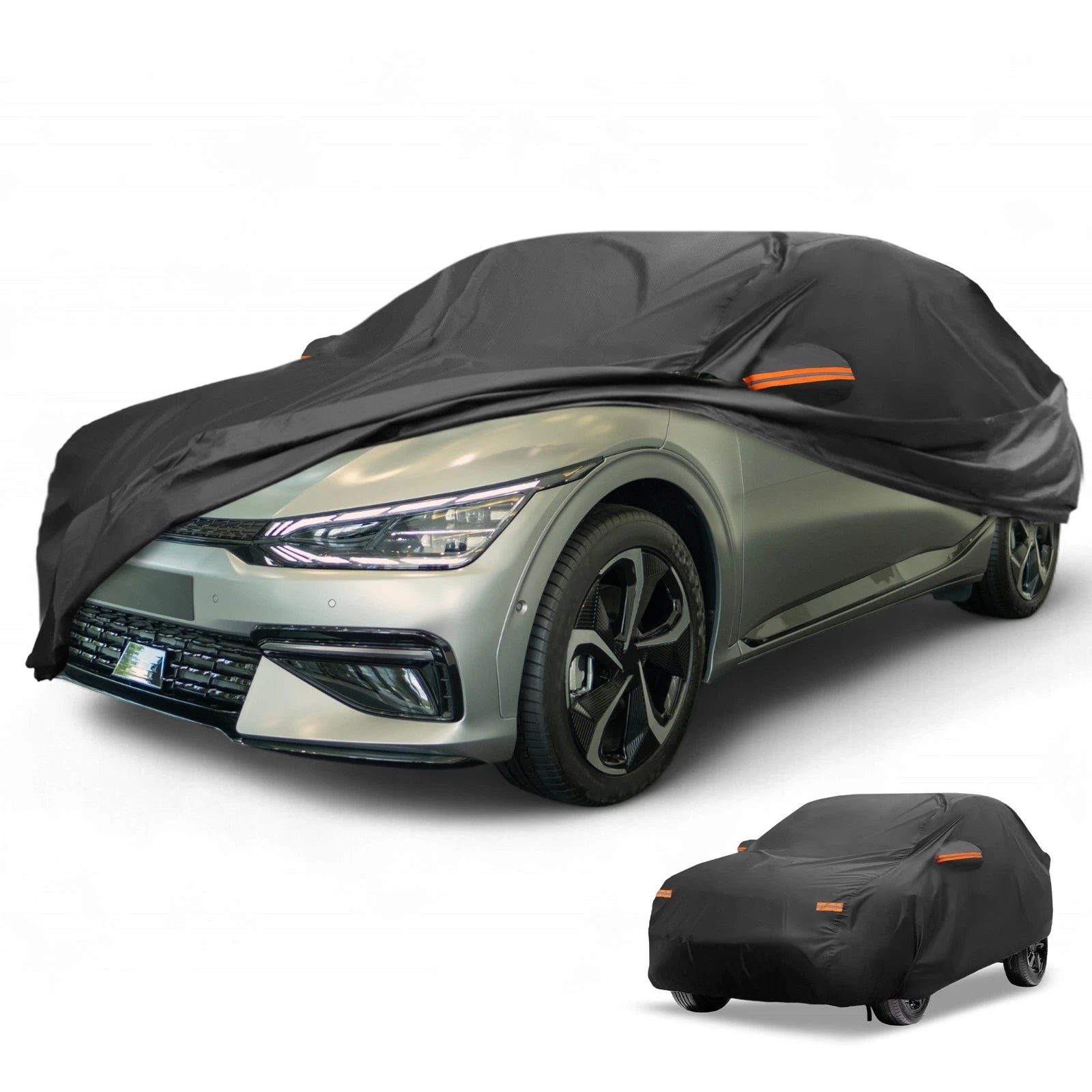 Car Cover Waterproof All Weather for Kia e-Niro (2016–2023) Black Aluminum Film