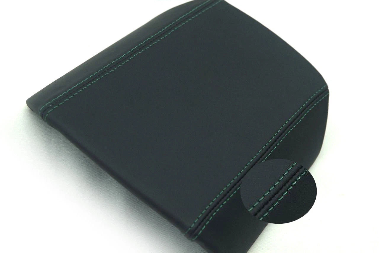 Center Console Armrest Cover for Camaro (2010–2015) Green Stitch