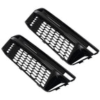 Pair Front Bumper Fog Light Grille Cover for Audi A4 B9 (2016–2018) 8W0807681F
