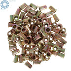 100 Pack M6 Metric Rivet Nut Flat Head Threaded Insert Nutsert