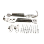 Aluminum Alloy Bonnet Hook Pin Lock Latch Fastener for Car (Silver)