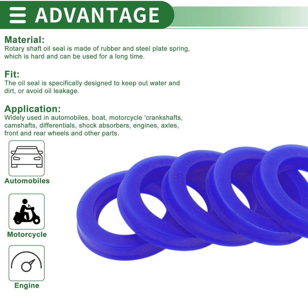 5X Oil Seal Rotary Shaft Seal 30x45x8mm High Pressure for Various Models