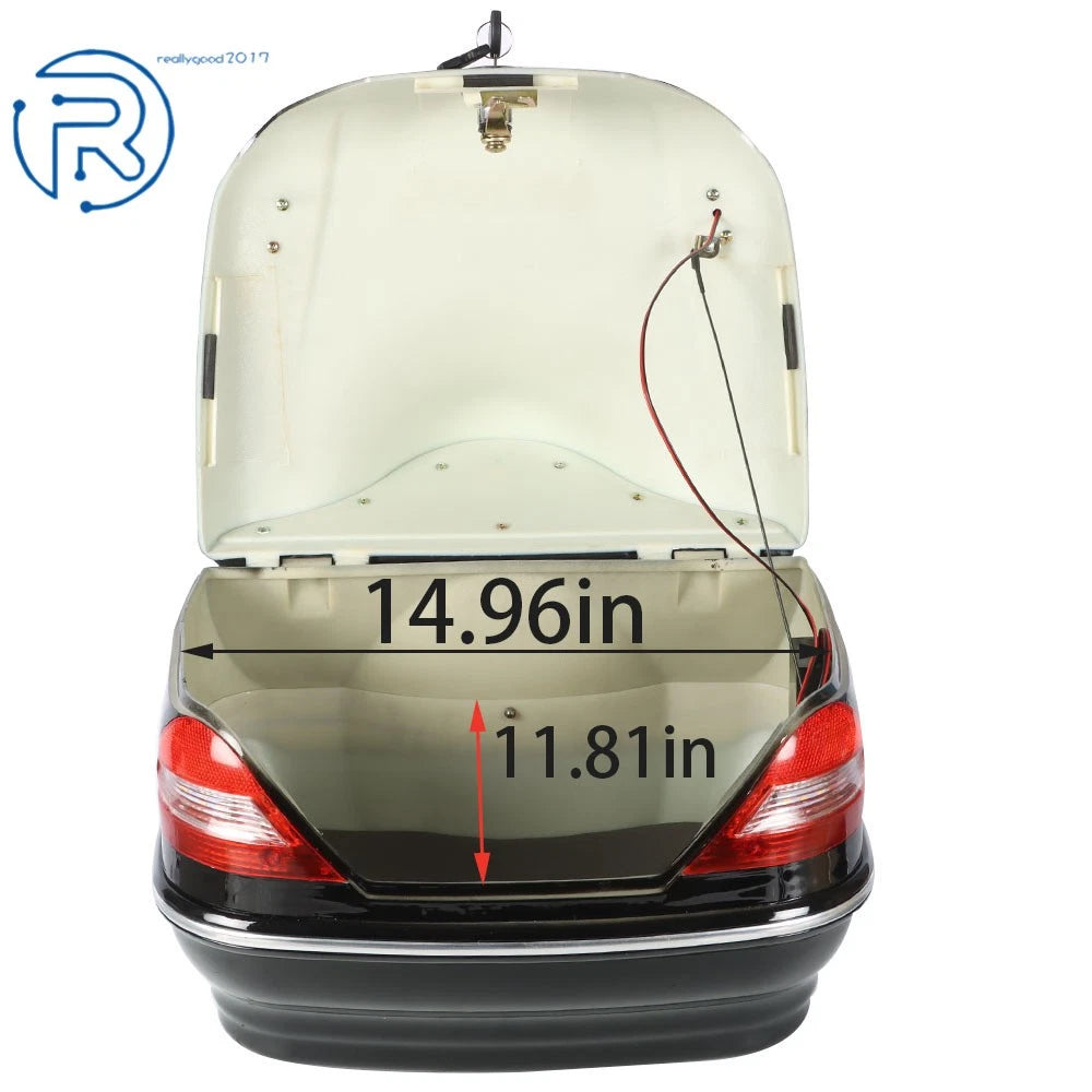 Motorcycle Trunk Case for Scooter (28L) with Tail Light
