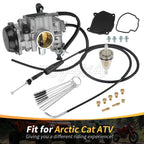 Carburetor Assy & Throttle Cable for Arctic Cat 500 400 (1998–2001) #0470-361 #0470-362