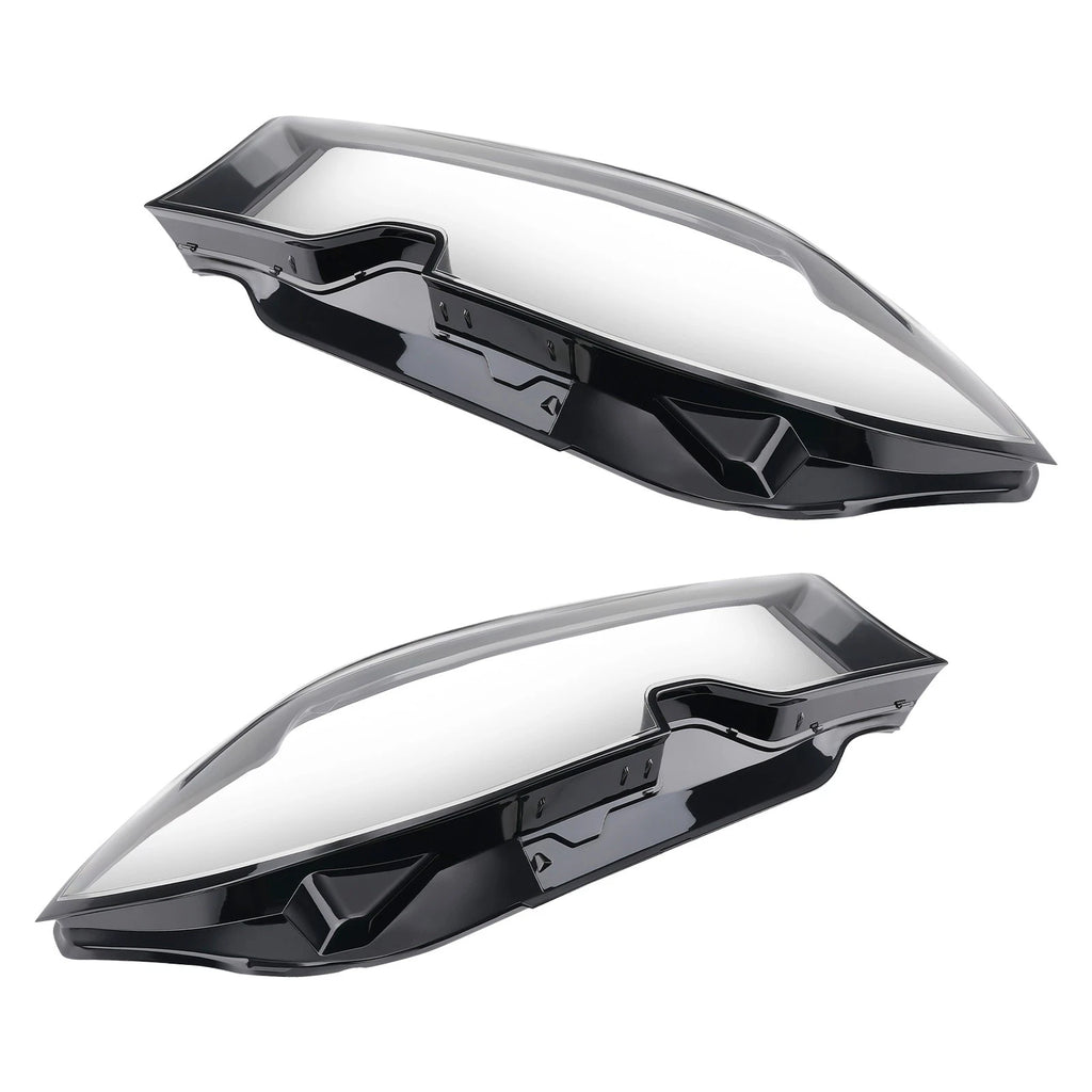 Pair Front Headlight Lens Covers for BMW 3 G20 (2019-2021)